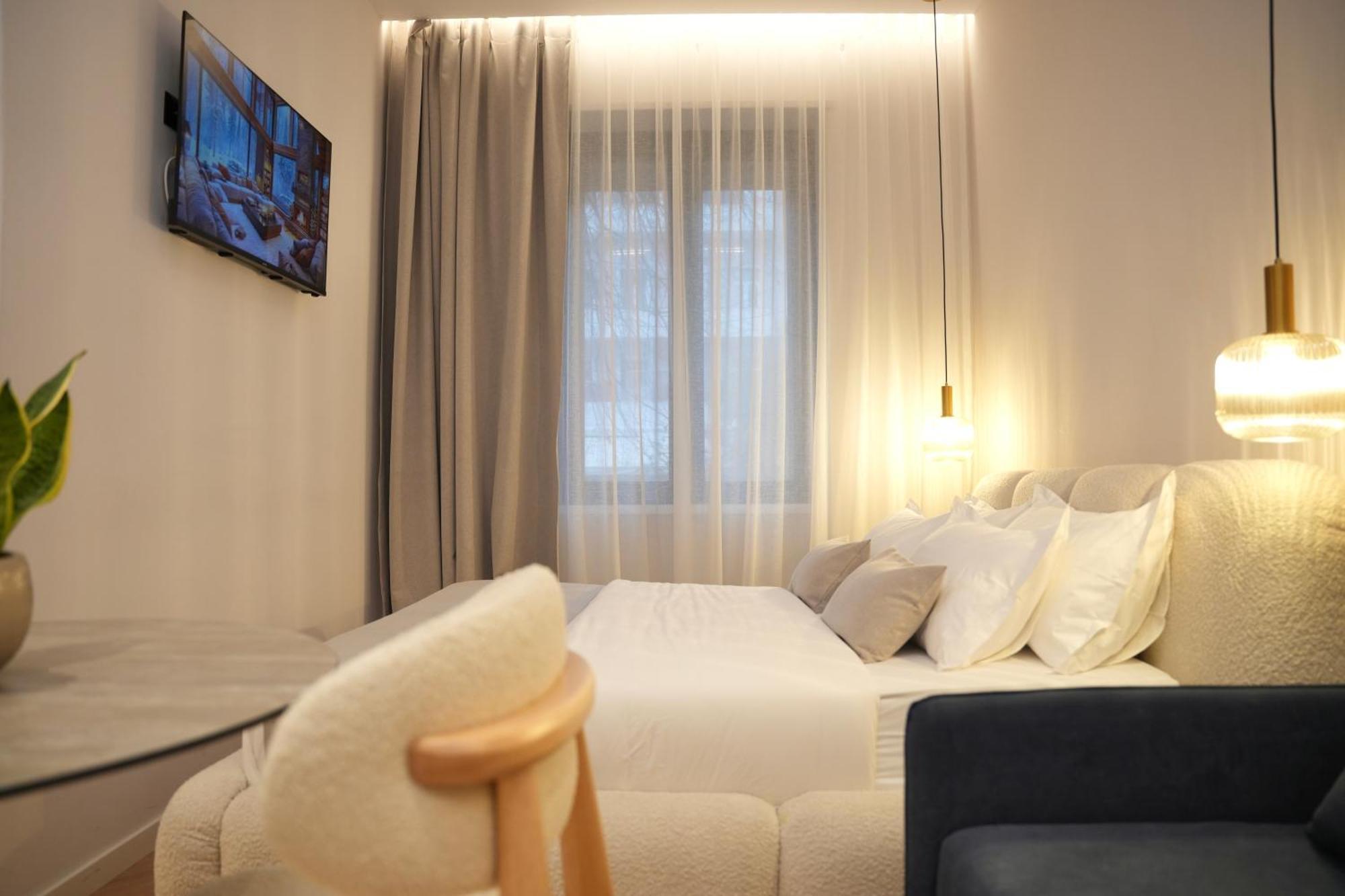 Nea Deluxe Apart-Hotel تيرانا المظهر الخارجي الصورة